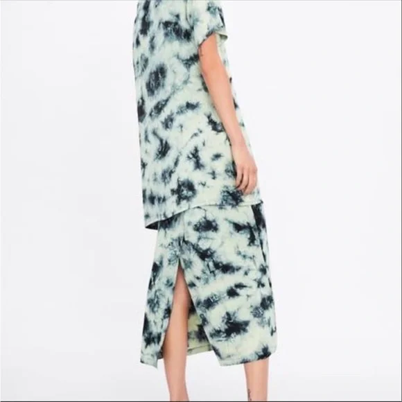 NWOT Zara The Batik Tie Dye Skirt - Picture 3 of 14
